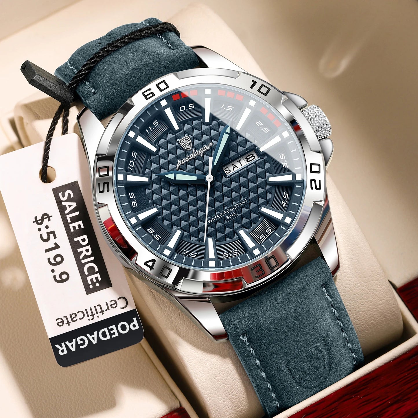 POEDAGAR Original Man Wristwatch