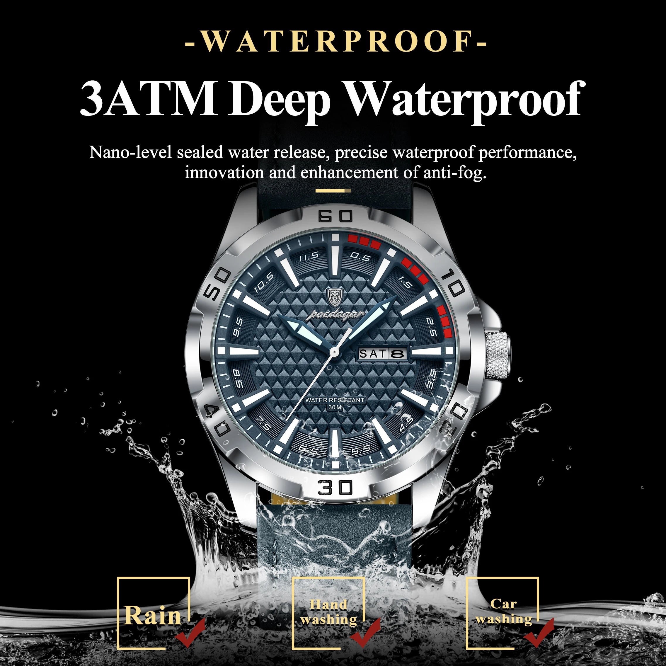 POEDAGAR Original Man Wristwatch