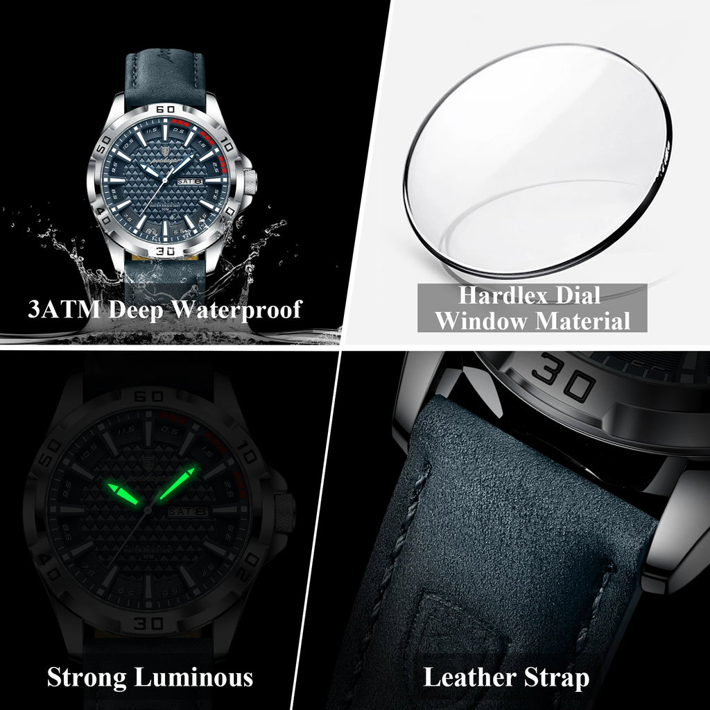 POEDAGAR Original Man Wristwatch