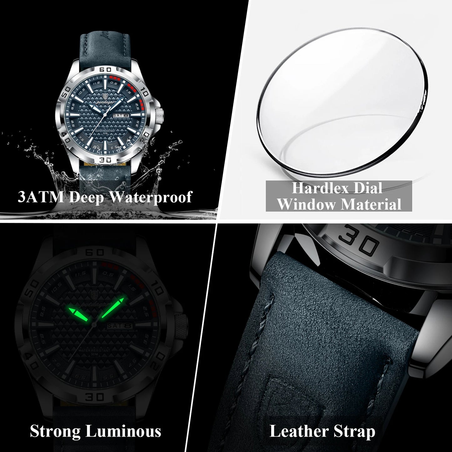 POEDAGAR Original Man Wristwatch