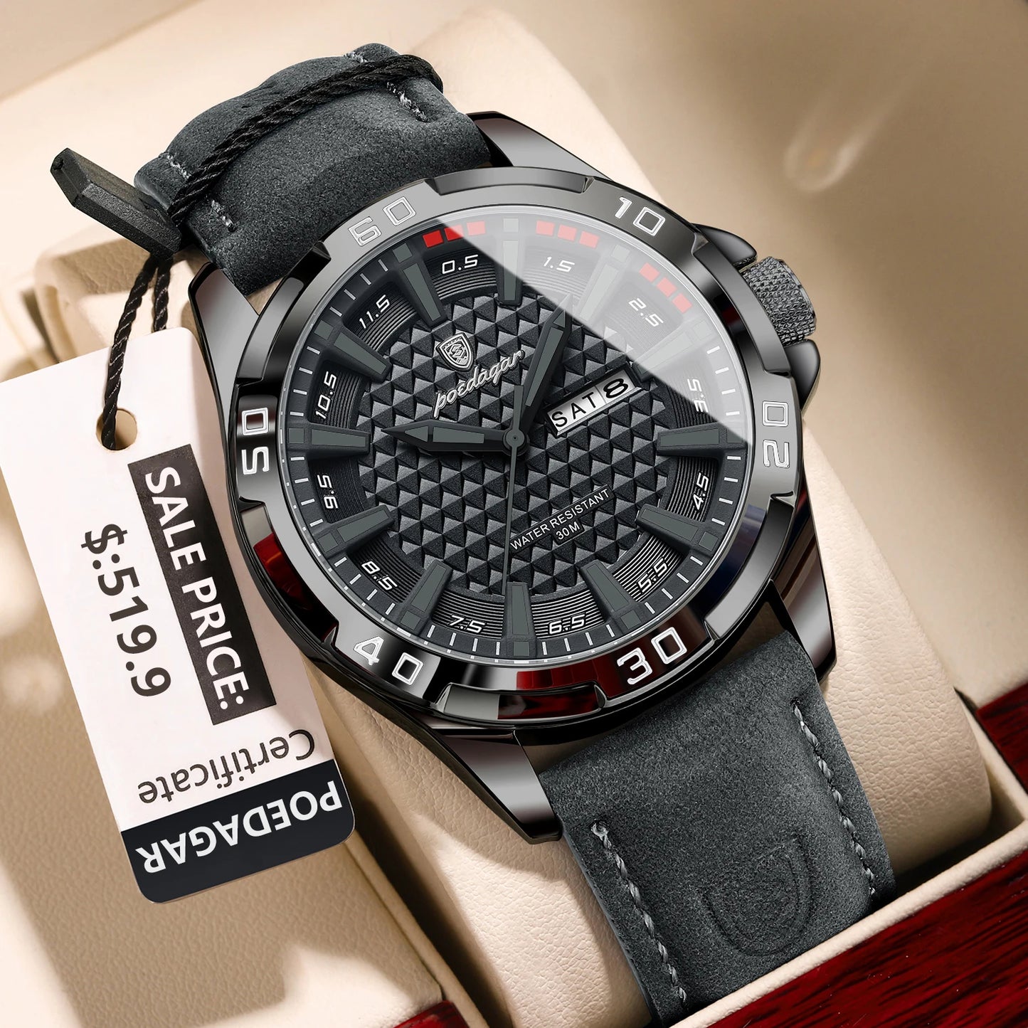 POEDAGAR Original Man Wristwatch