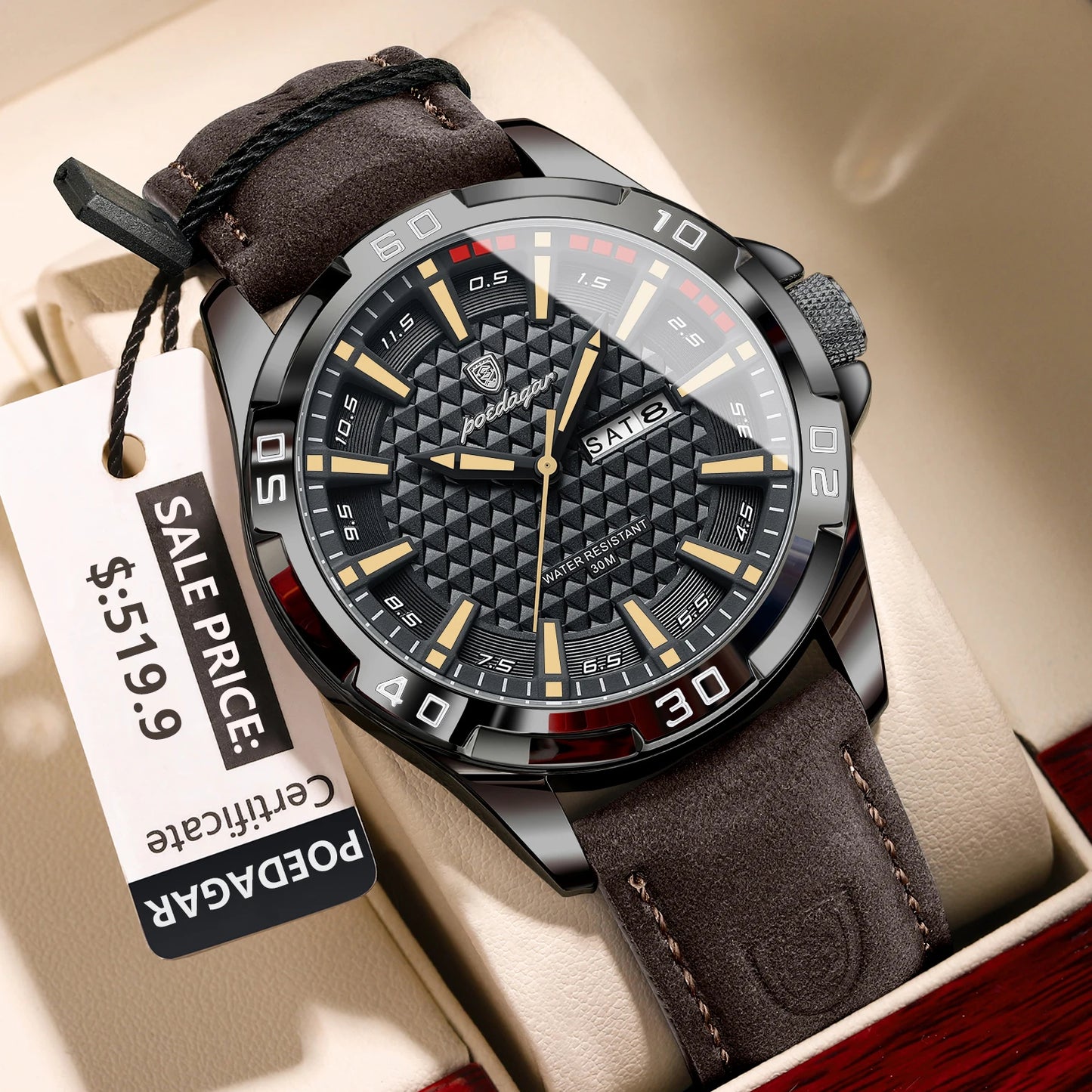 POEDAGAR Original Man Wristwatch