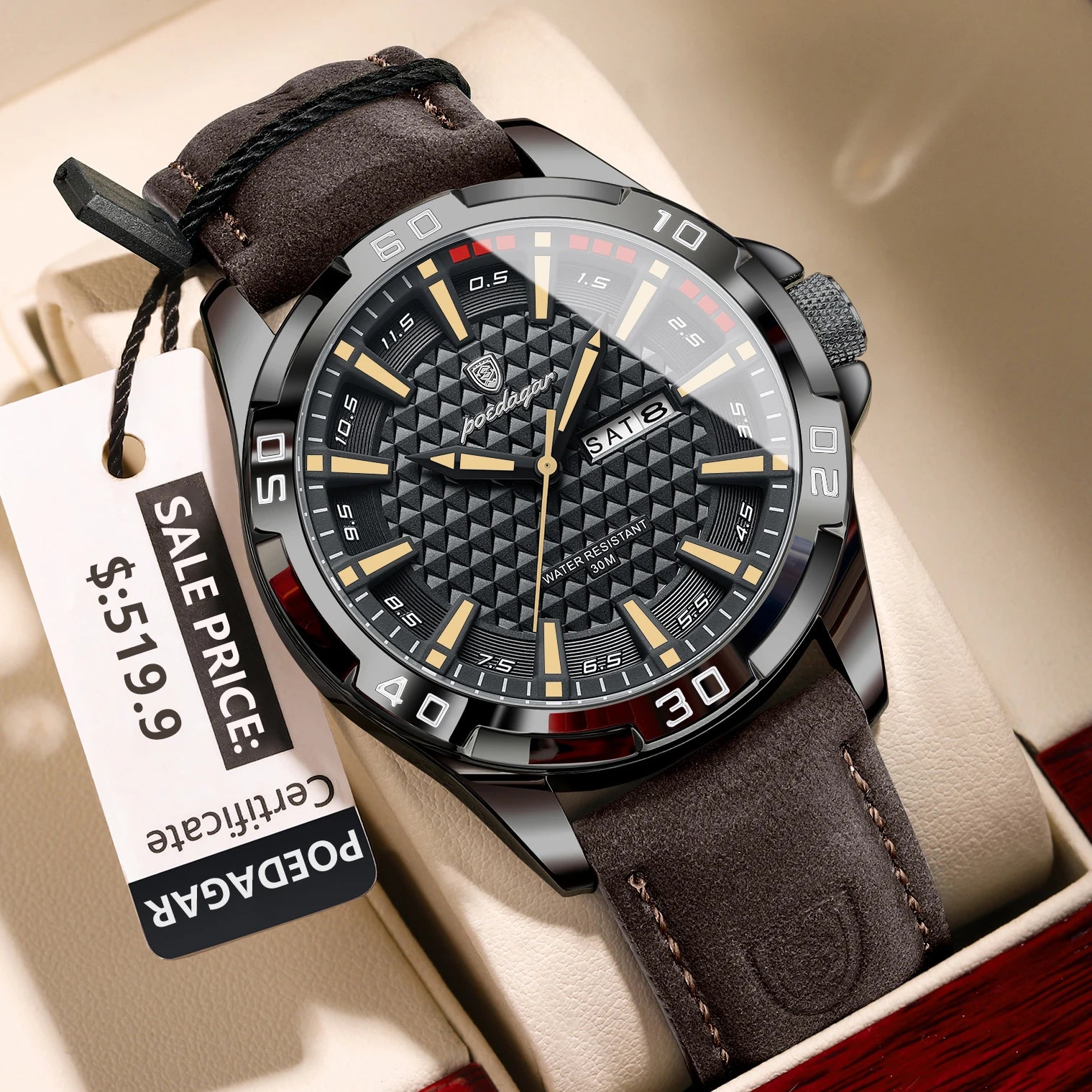 POEDAGAR Original Man Wristwatch