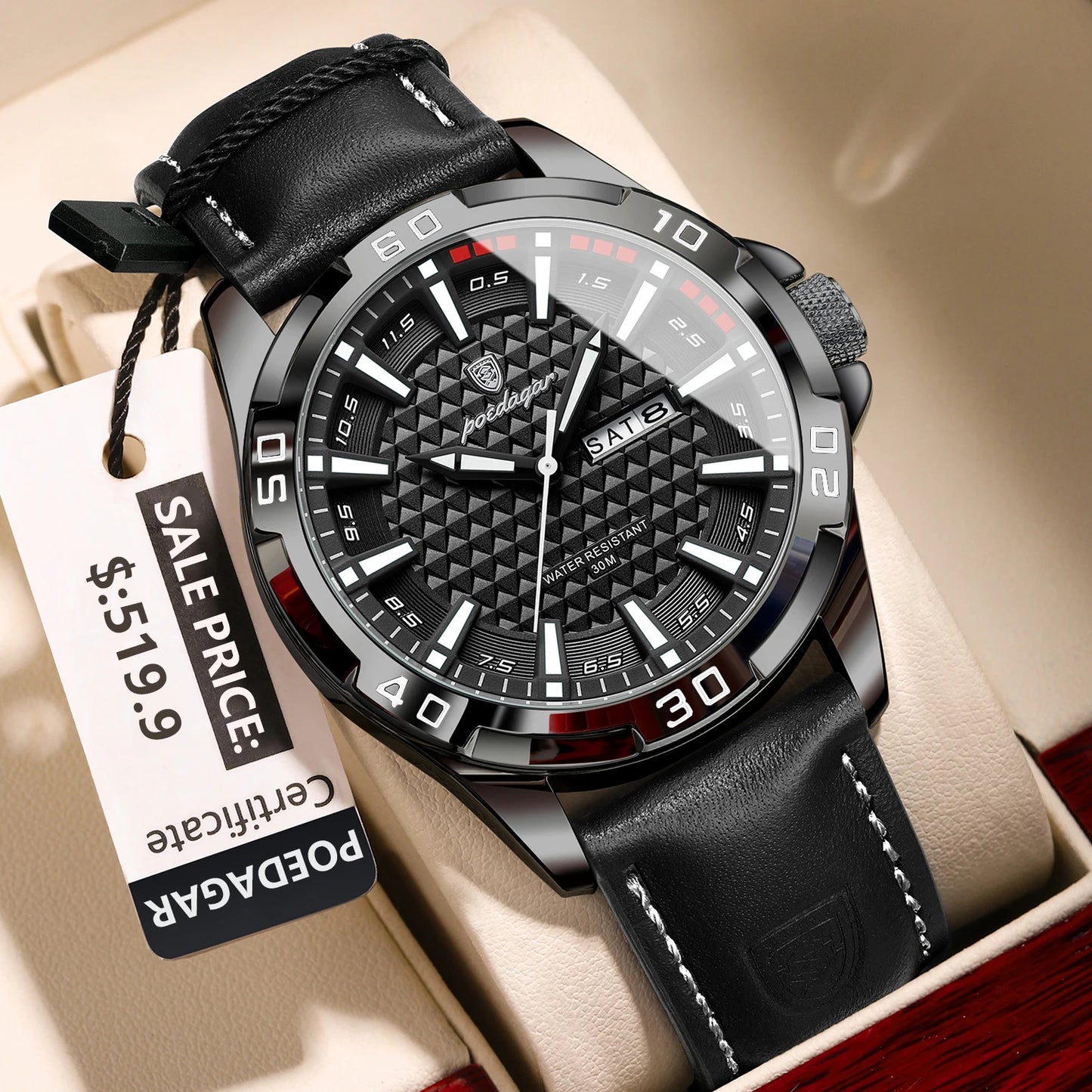 POEDAGAR Original Man Wristwatch