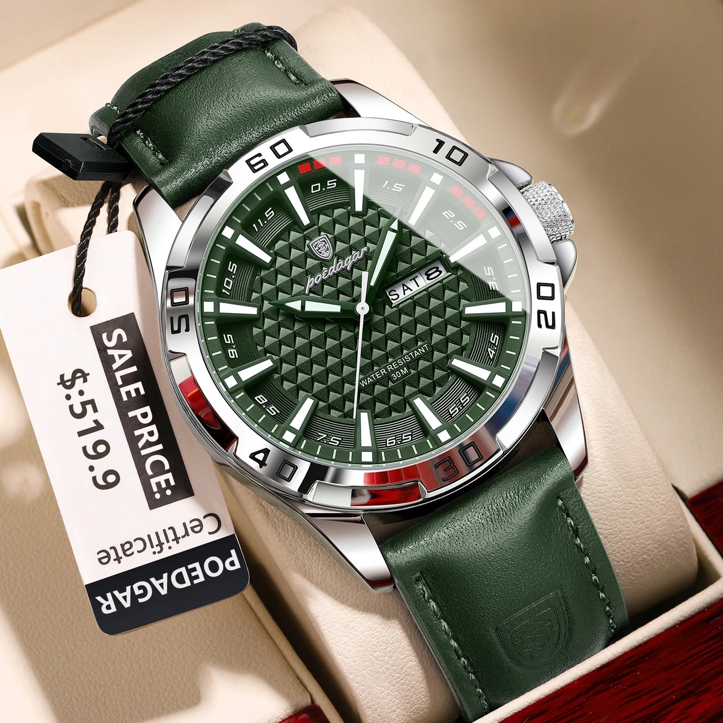 POEDAGAR Original Man Wristwatch