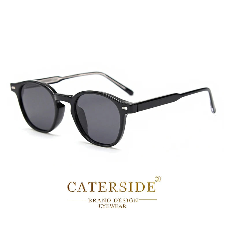Caterside Polarized Round Sunglasses Men